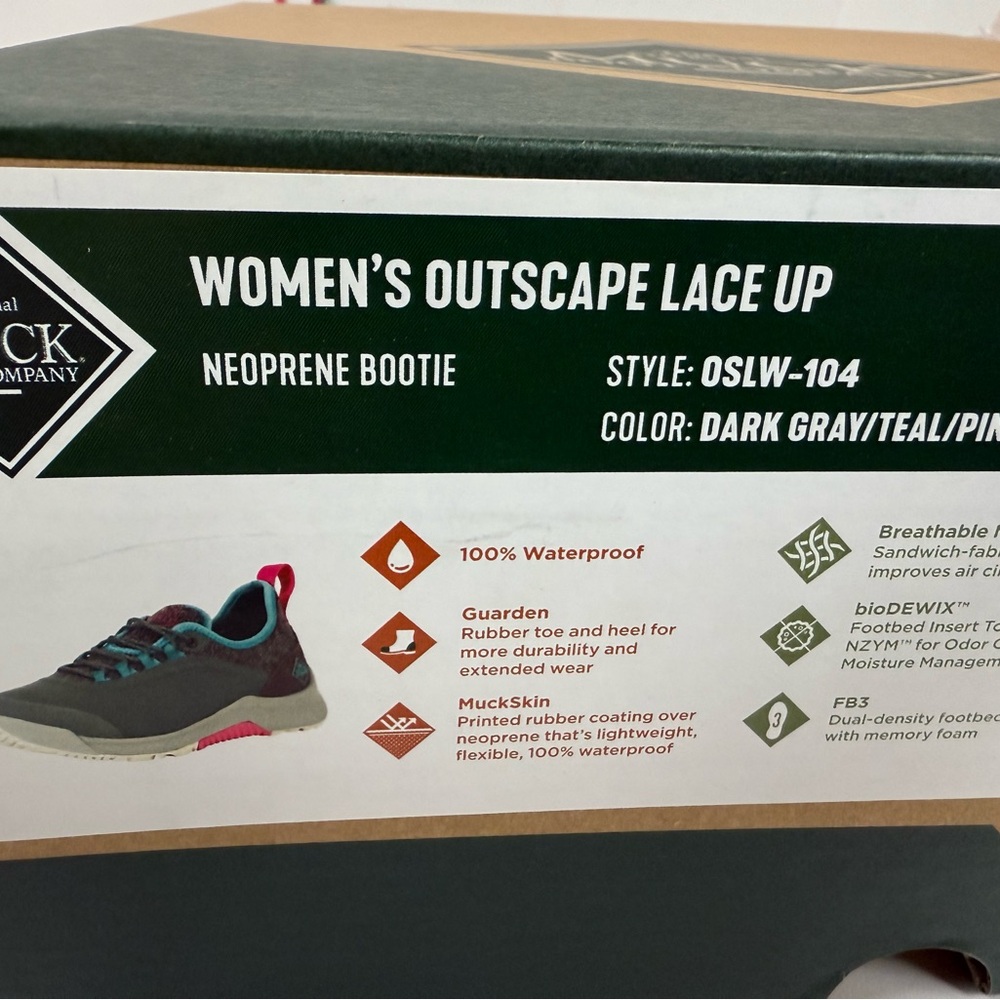Original Muck Boots Neoprene flexible Waterproof Outscape Women’s New NIB Shoe - Picture 9 of 9